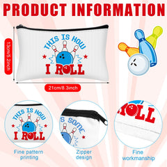Sac maquillage bowling Bulyoou avec fermeture zip, accès rapide.