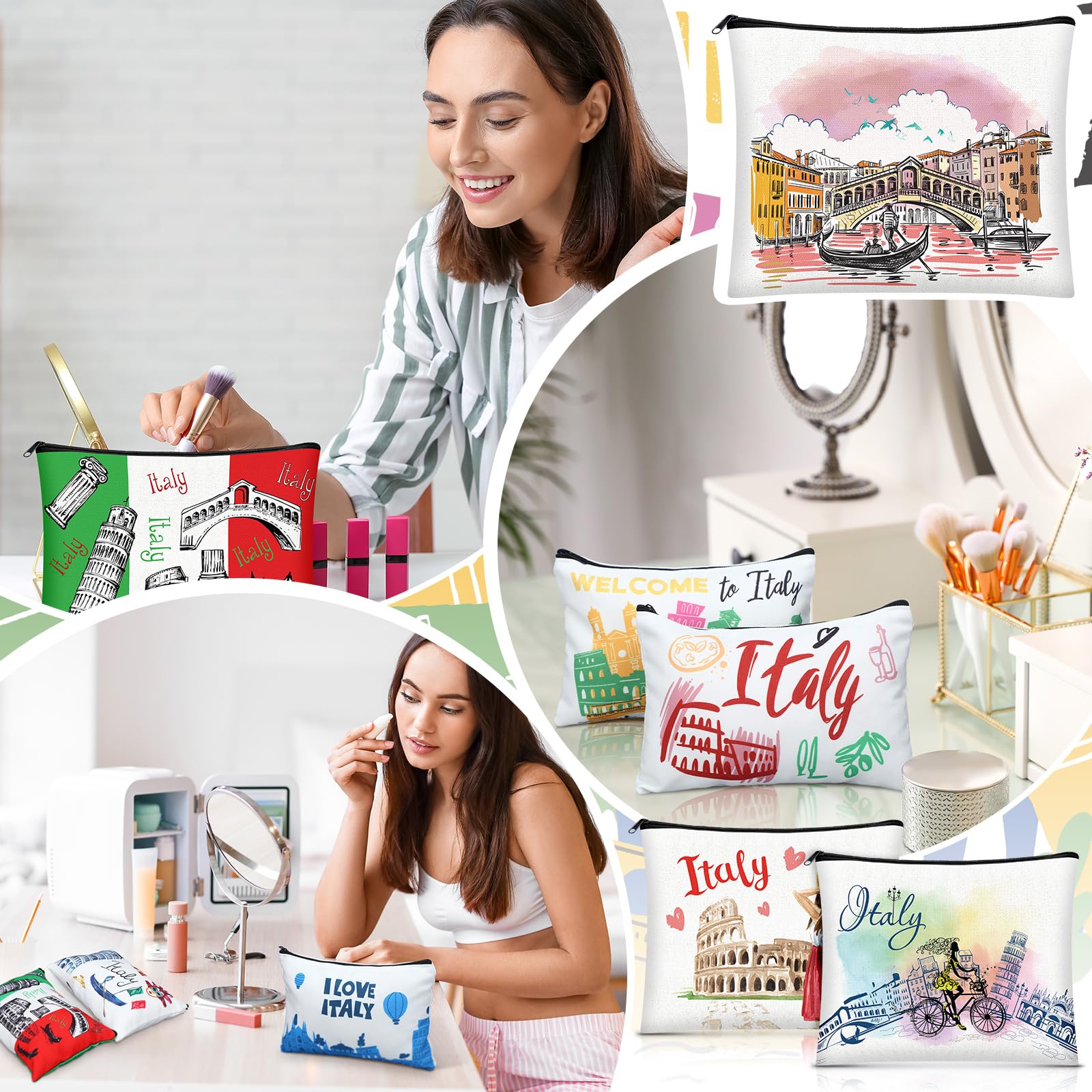 Trousse compacte Bulyoou Italie, rangement sûr des essentiels en déplacement