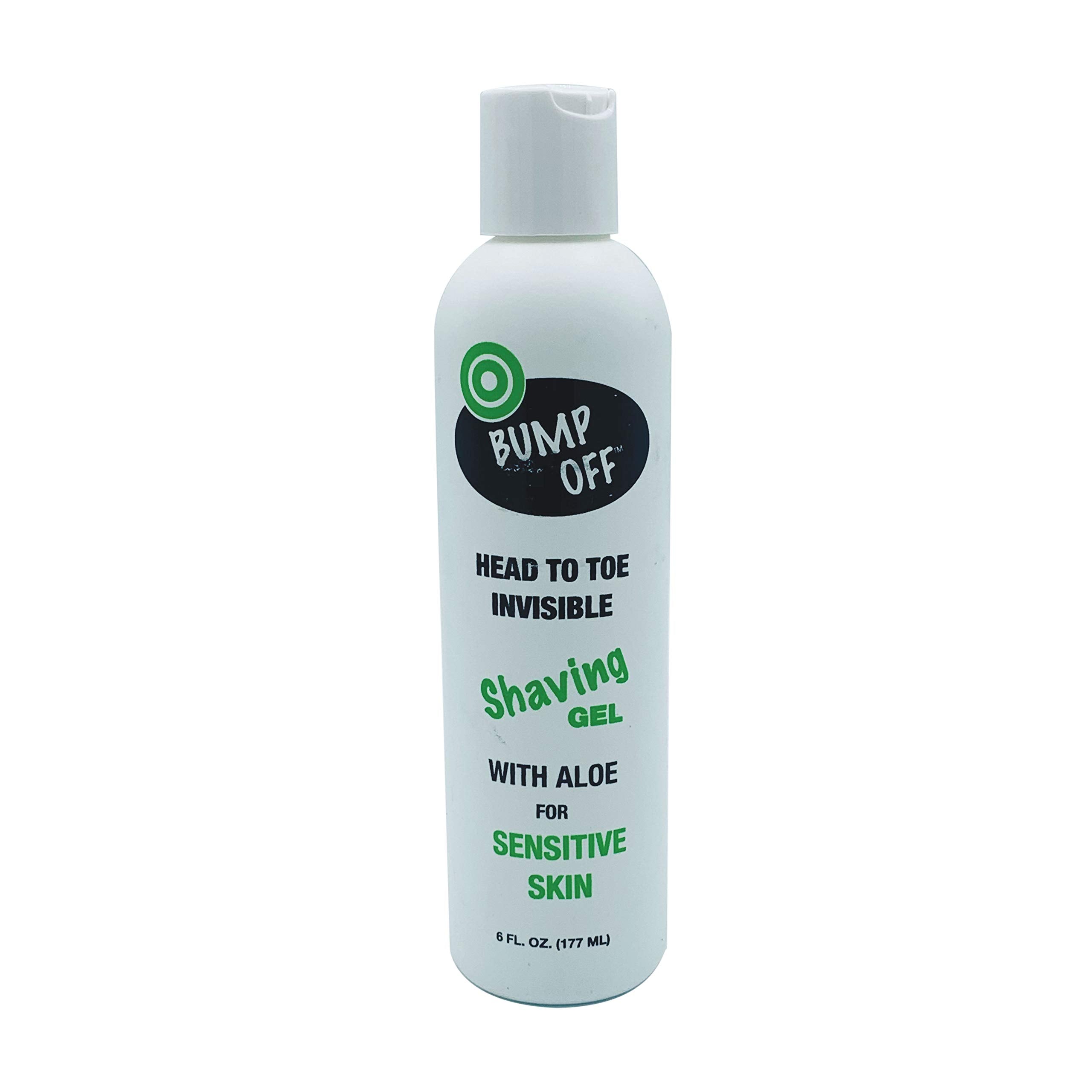 Bump Off Gel invisible de rasage: bouteille de 6 oz offrant une glisse douce et efficace.