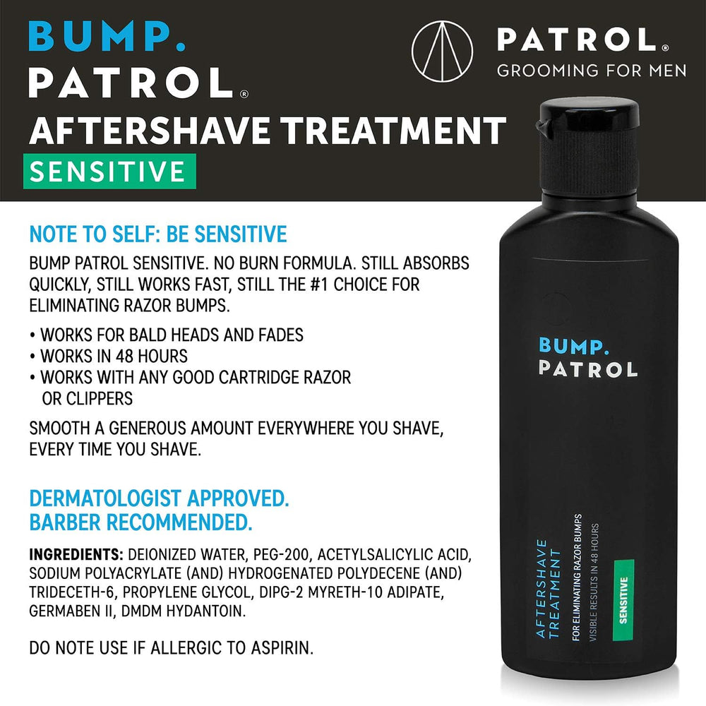 Bump Patrol sans alcool après-rasage, hydratant et non gras pour les pores