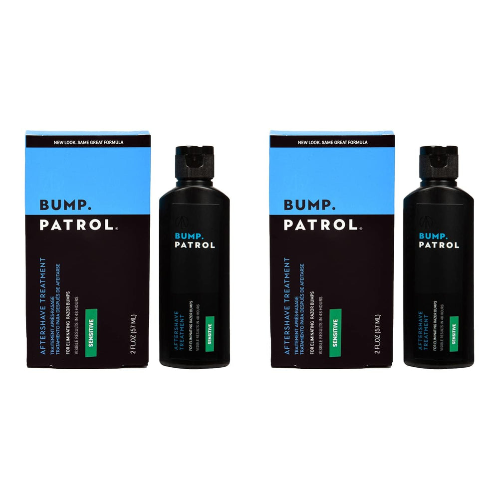 Bump Patrol Après-Rasage Sensitif – Flacon 2 oz pour hydratation et réduction des irritations.