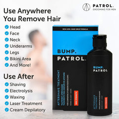 Détail de la bouteille Bump Patrol 2oz, format compact et maniable.