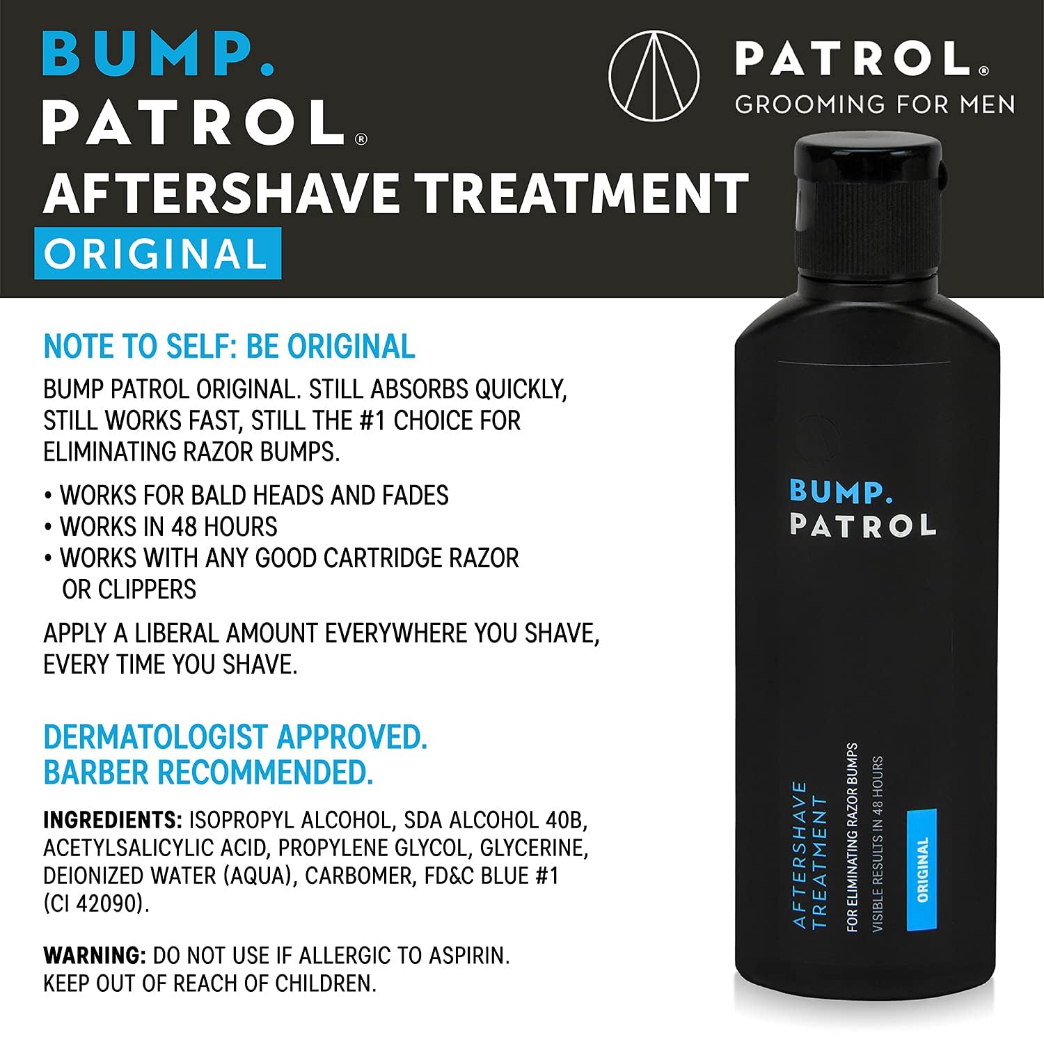 Bump Patrol sérum – flacon compact pour usage discret et pratique