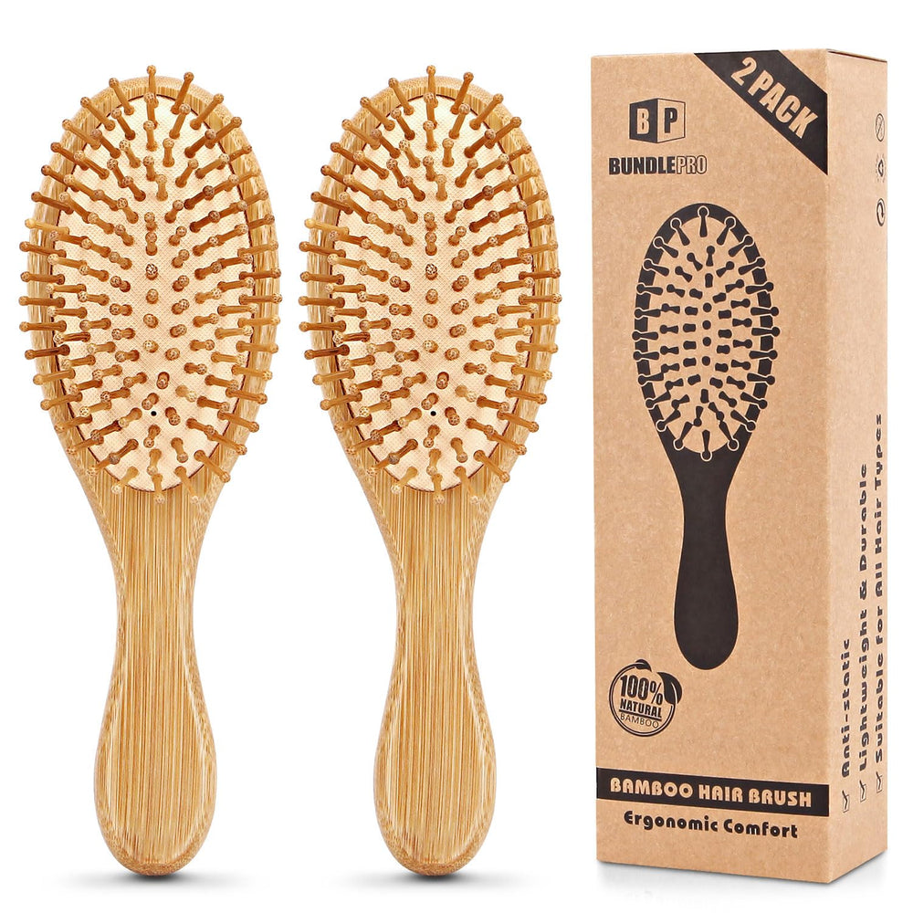 BUNDLEPRO brosse capillaire ovales: démêlage en douceur pour tous types de cheveux.