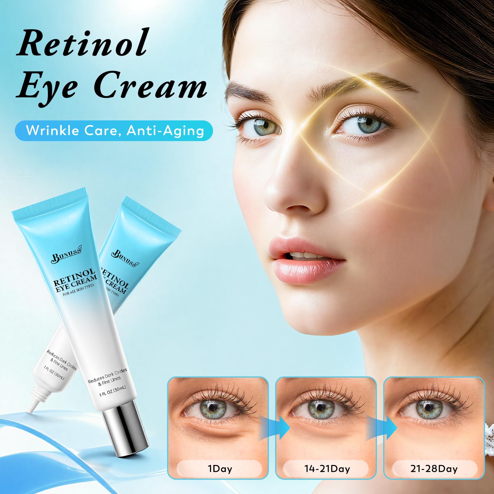 Emballage élégant Bunuss, pratique pour une routine beauté quotidienne.