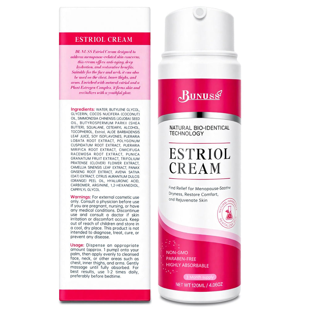 Arm application of BUNUSS Estriol cream for moisturized skin
