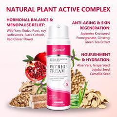 BUNUSS Estriol cream applied to the face for a refreshed feel