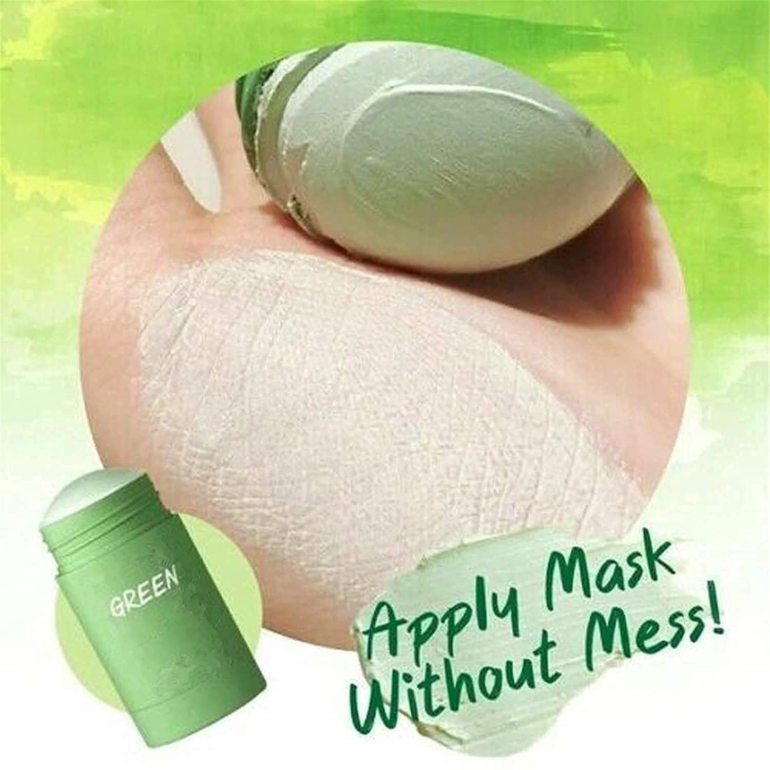 Bupposes masque argile thé vert – aperçu avant-après pour une peau purifiée.