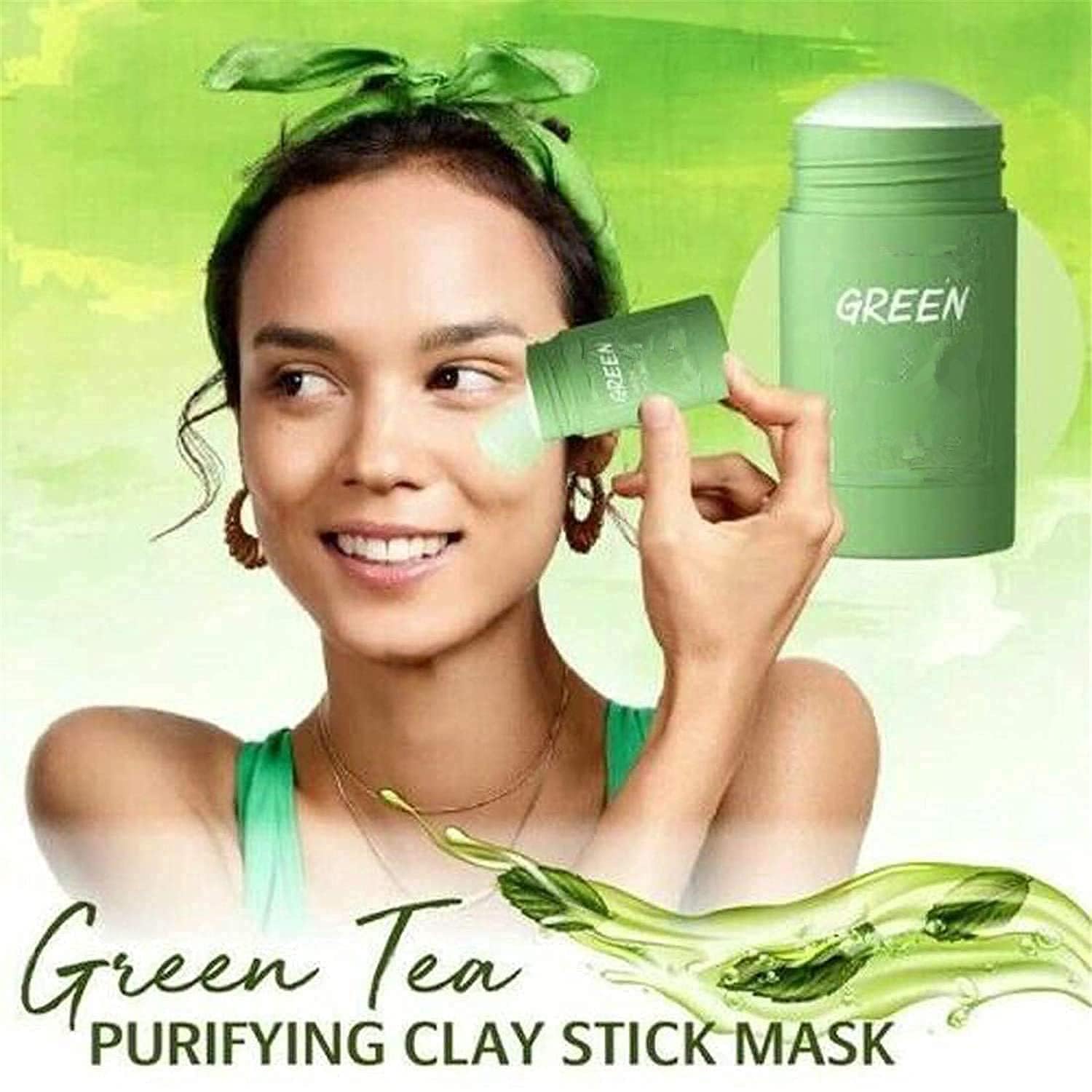 Bupposes masque argile thé vert – texture fine et douceur hydratante.