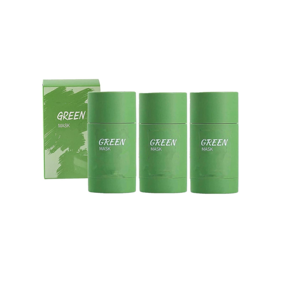 Bupposes masque argile thé vert stick – application pratique et purifiant naturel.