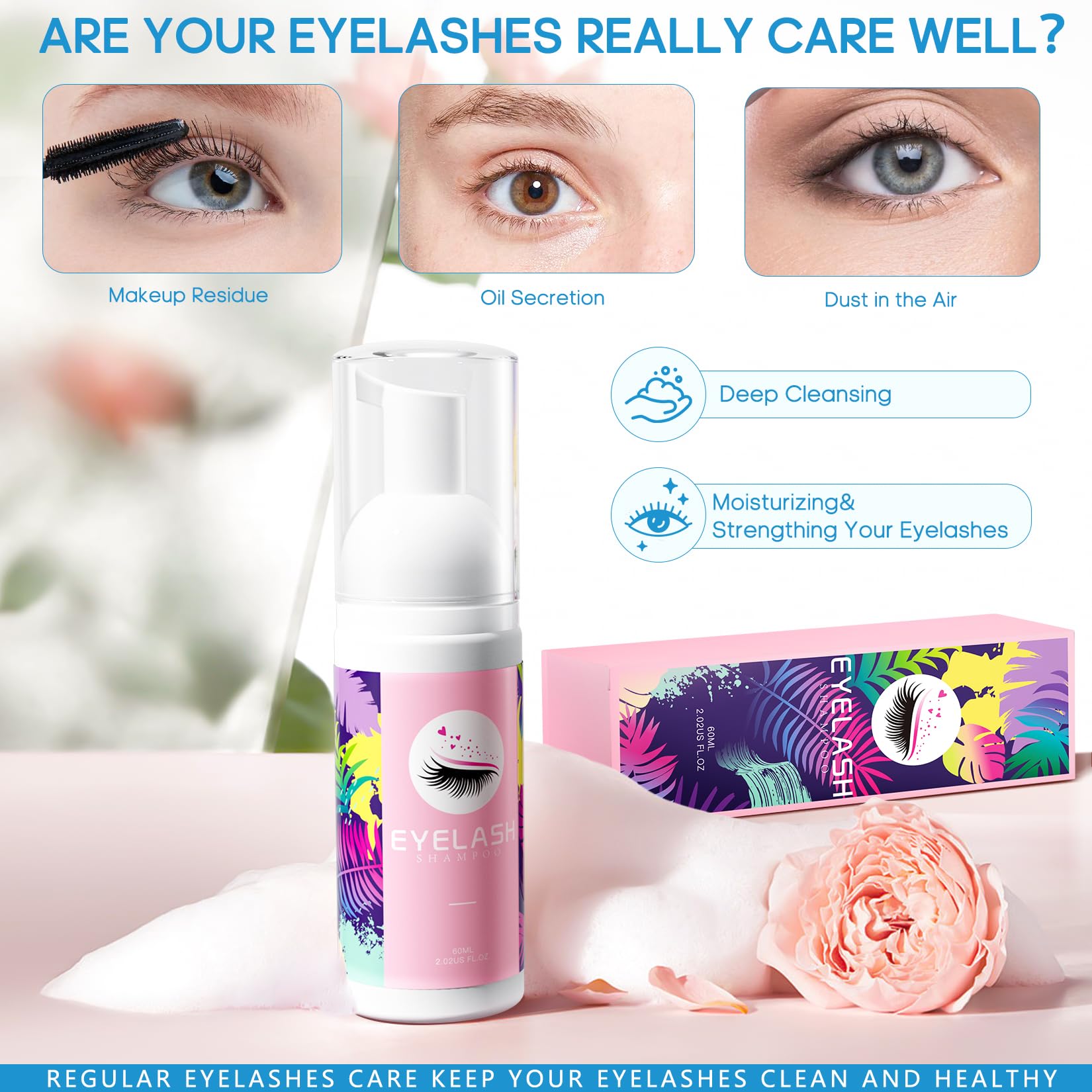 50 brosses mascara noires pour l'entretien des supports et des extensions