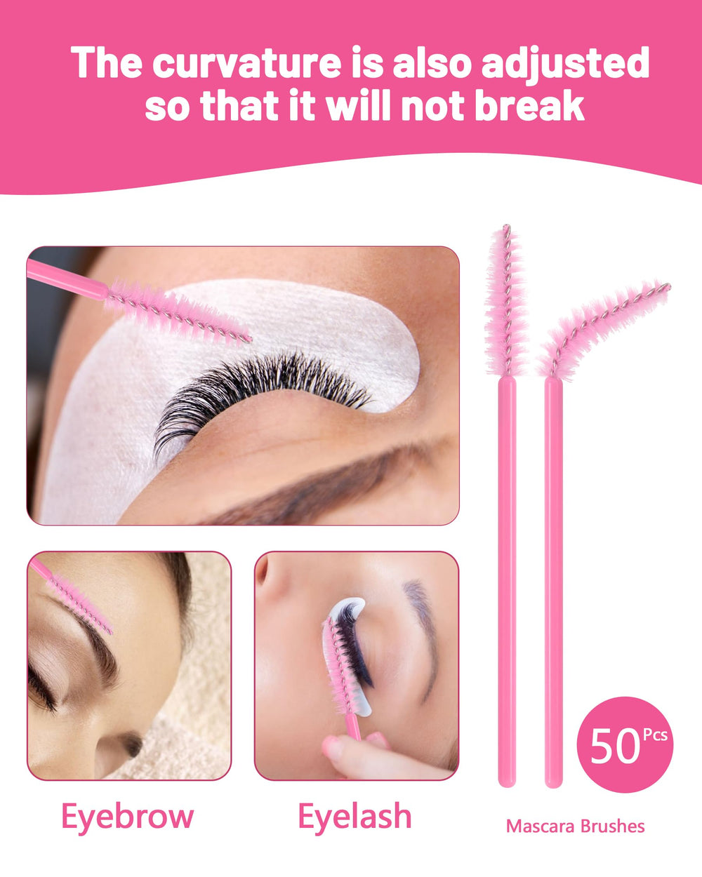 Buqikma Bouteille-nettoyage-150ml: récipient pratique pour rincer les cils.