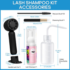 Brosse cils incluse pour appliquer et répartir proprement le nettoyant