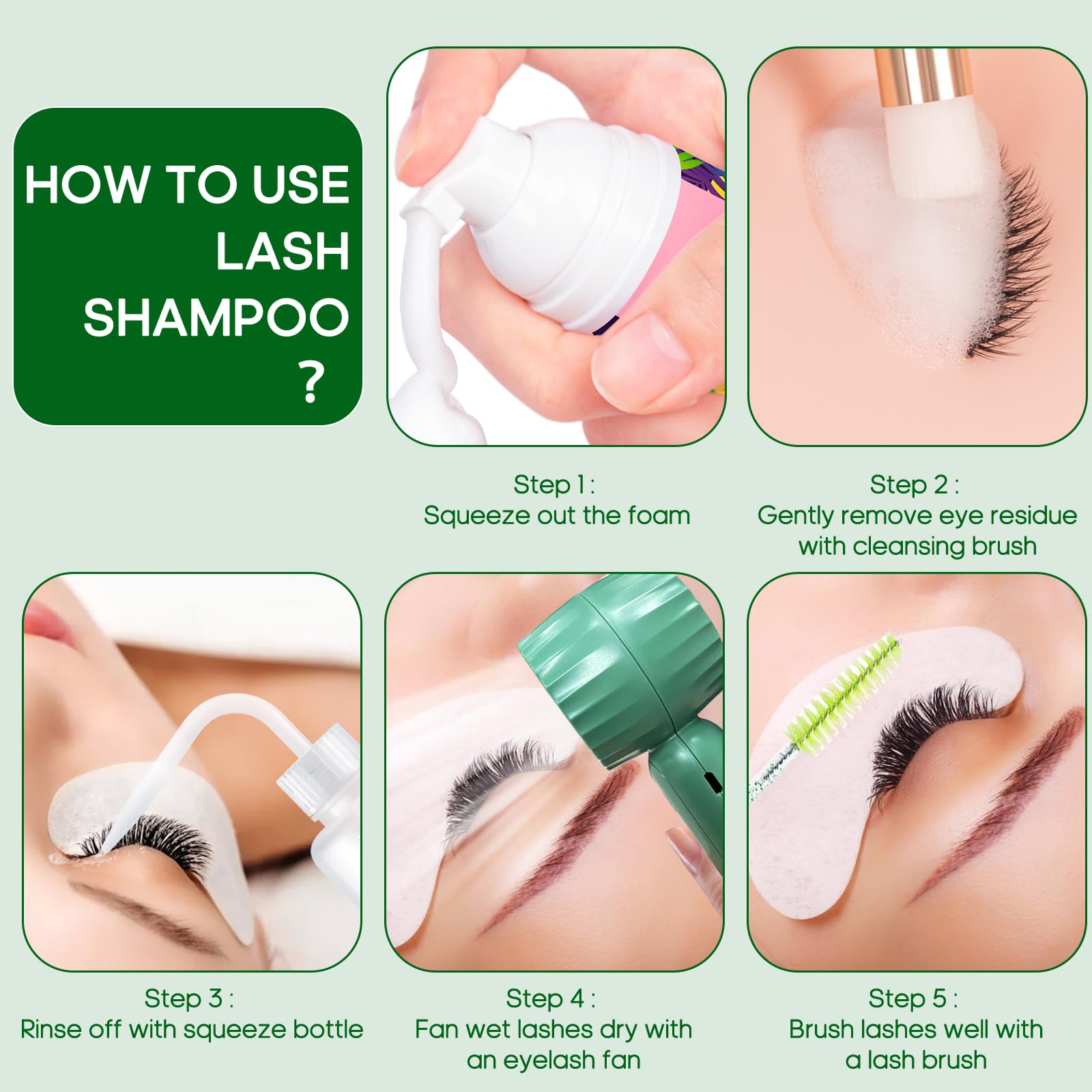 Buqikma ensemble-accessoires-shampoing-cils: accessoires essentiels pour une routine de soin complète