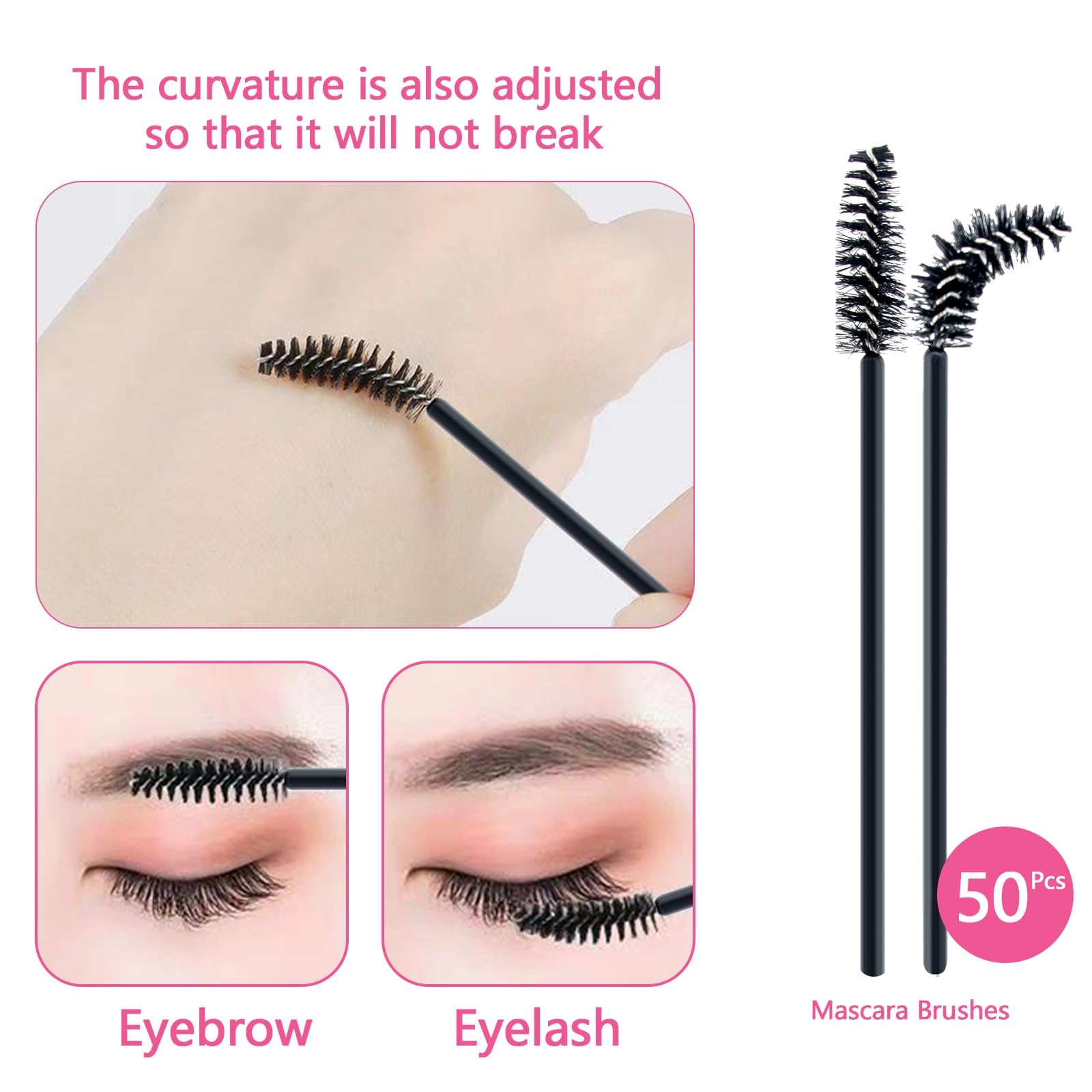 Buqikma Ensemble soin cils, kit complet pour entretien
