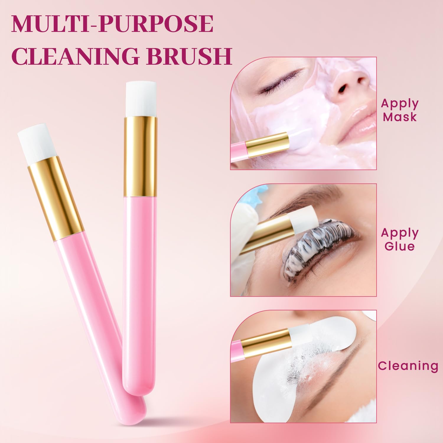 Application mousse Buqikma : nettoie les cils facilement et en profondeur
