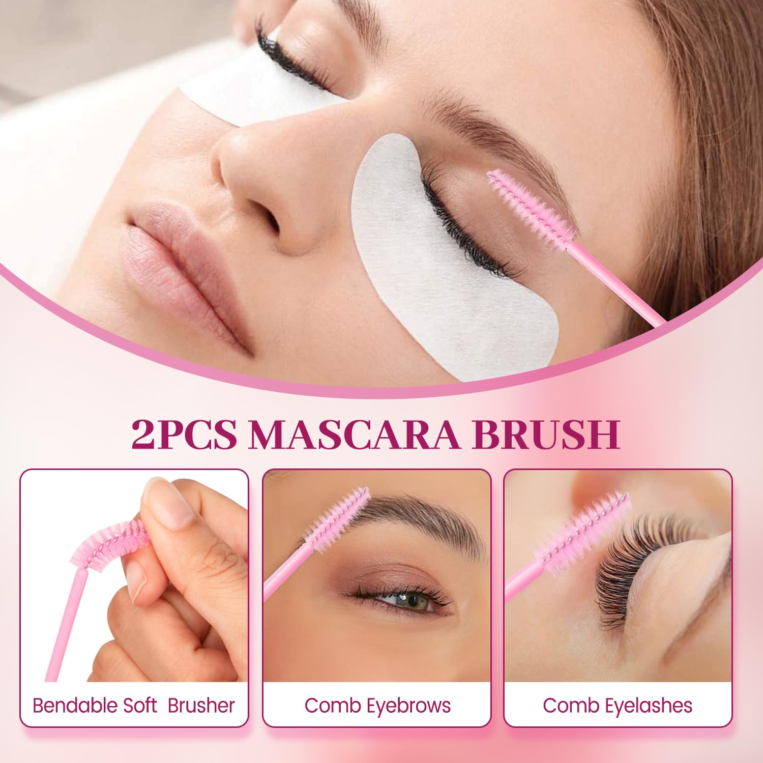 Rinage eau Buqikma : rinçage clair pour des cils propres après le traitement
