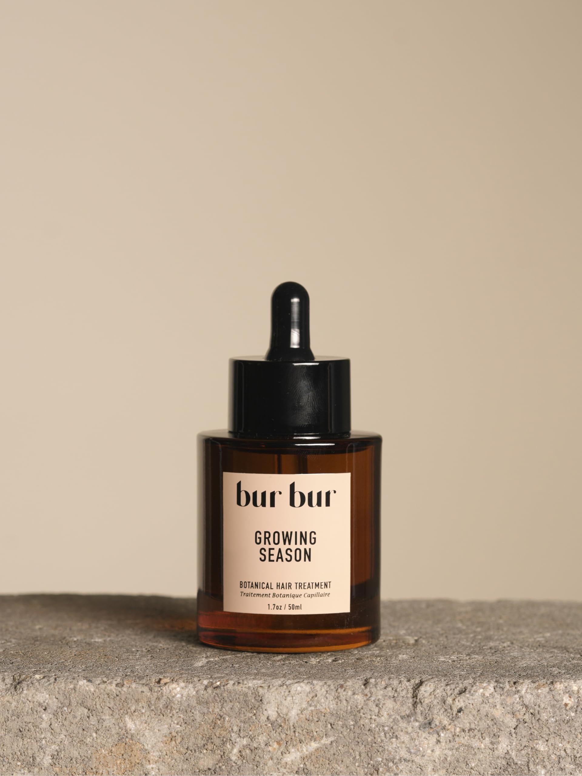 Bur Bur: bouteille huile cheveux Saison de Croissance offrant brillance et douceur