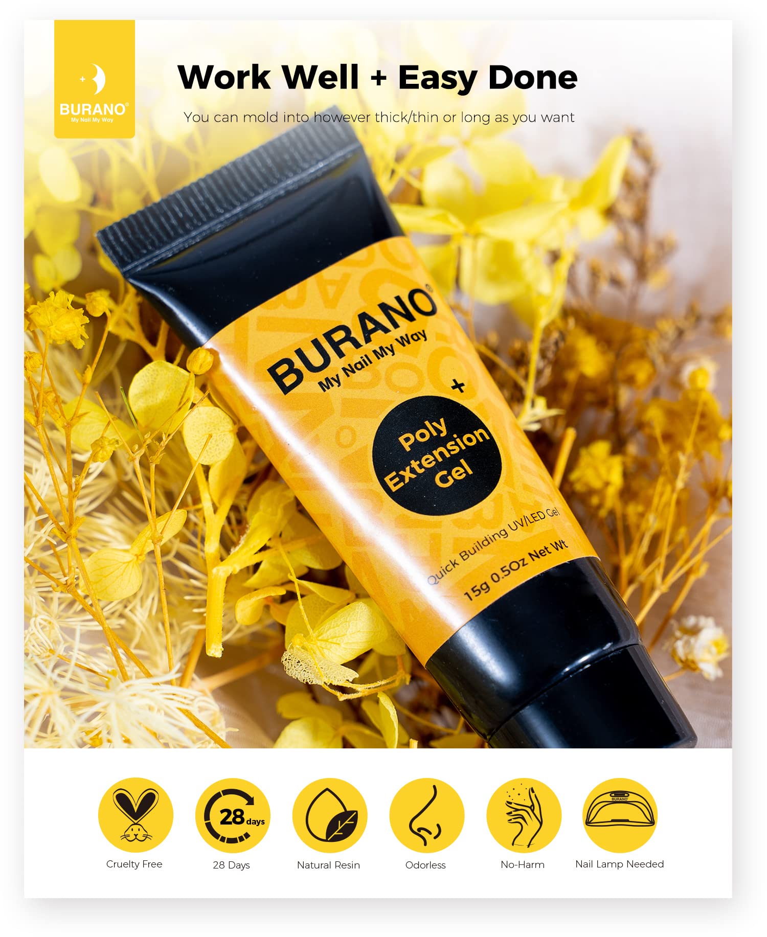 Base coat et couche de finition compatibles BURANO pour finition durable.