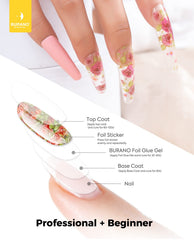 BURANO lampe-led-uv-nail : polymérisation efficace à chaque étape.
