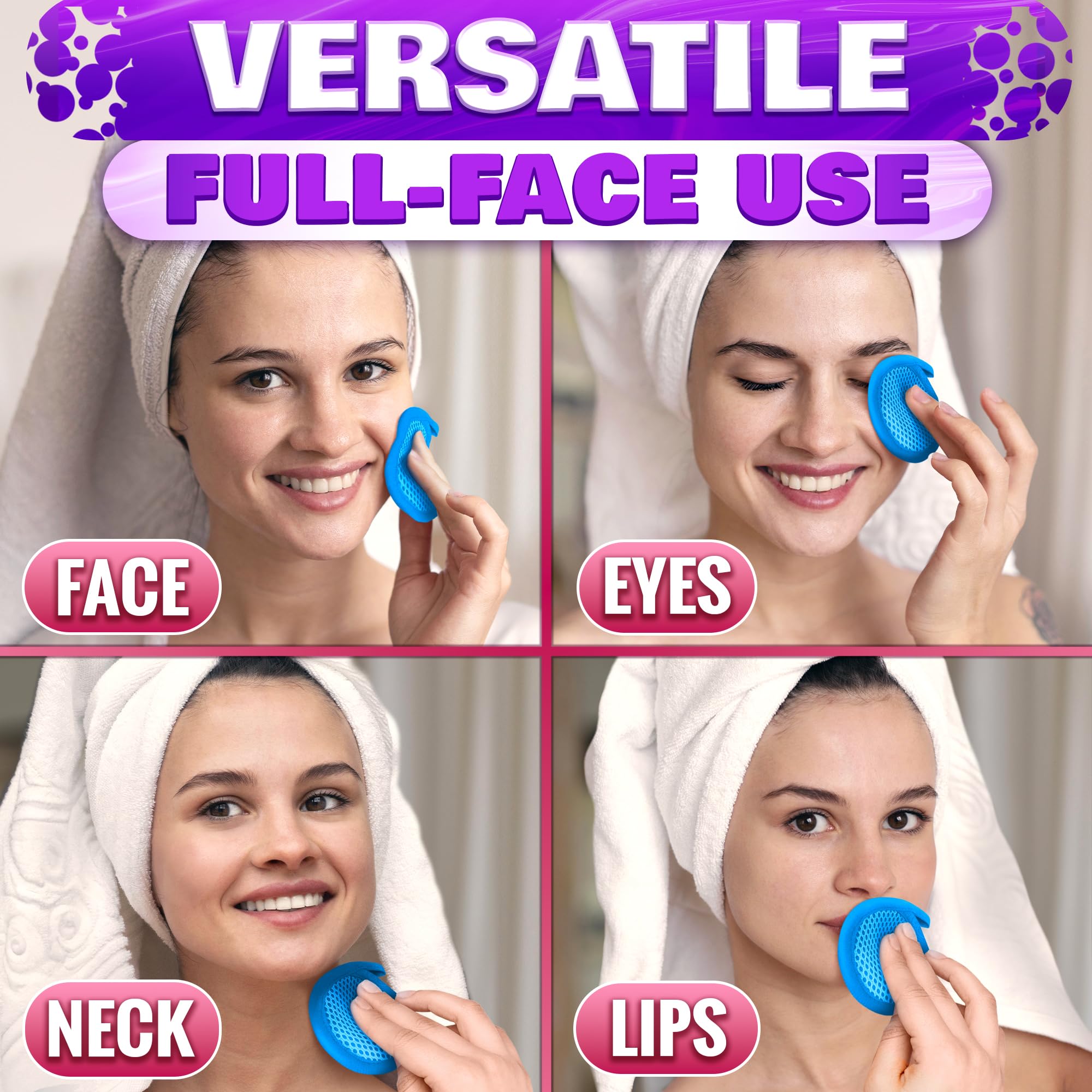 Lingette démaquillage fond teint BURIUS, réutilisable et efficace.