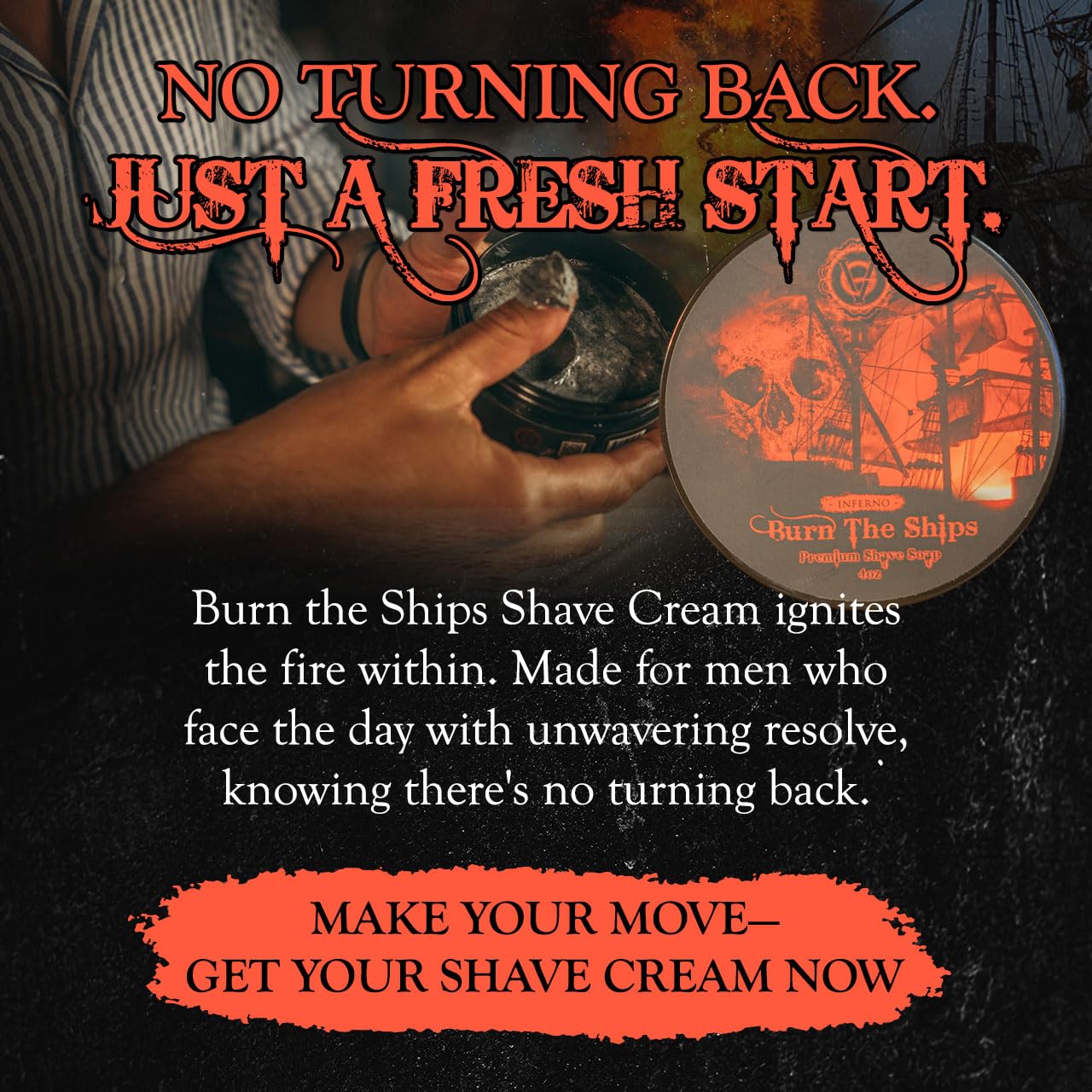 Parfum masculin Inferno Burn The Ships, arôme frais et durable