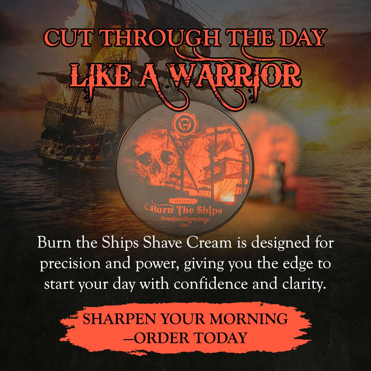Peau hydratée après rasage avec Inferno Burn The Ships