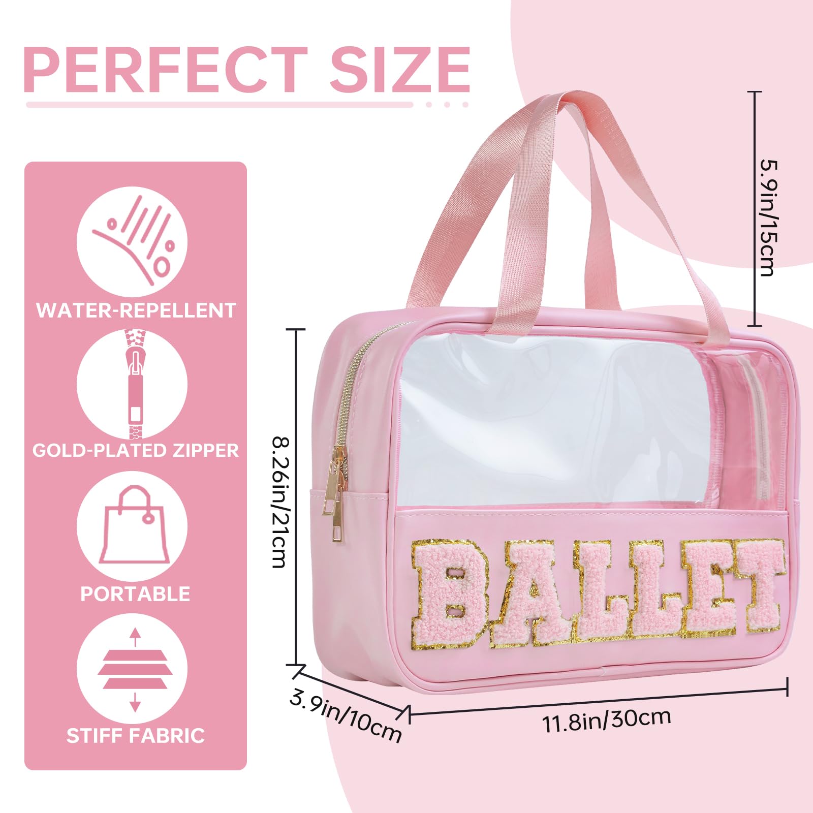 Trousse beauté Burskit transparente: accès rapide au contenu.