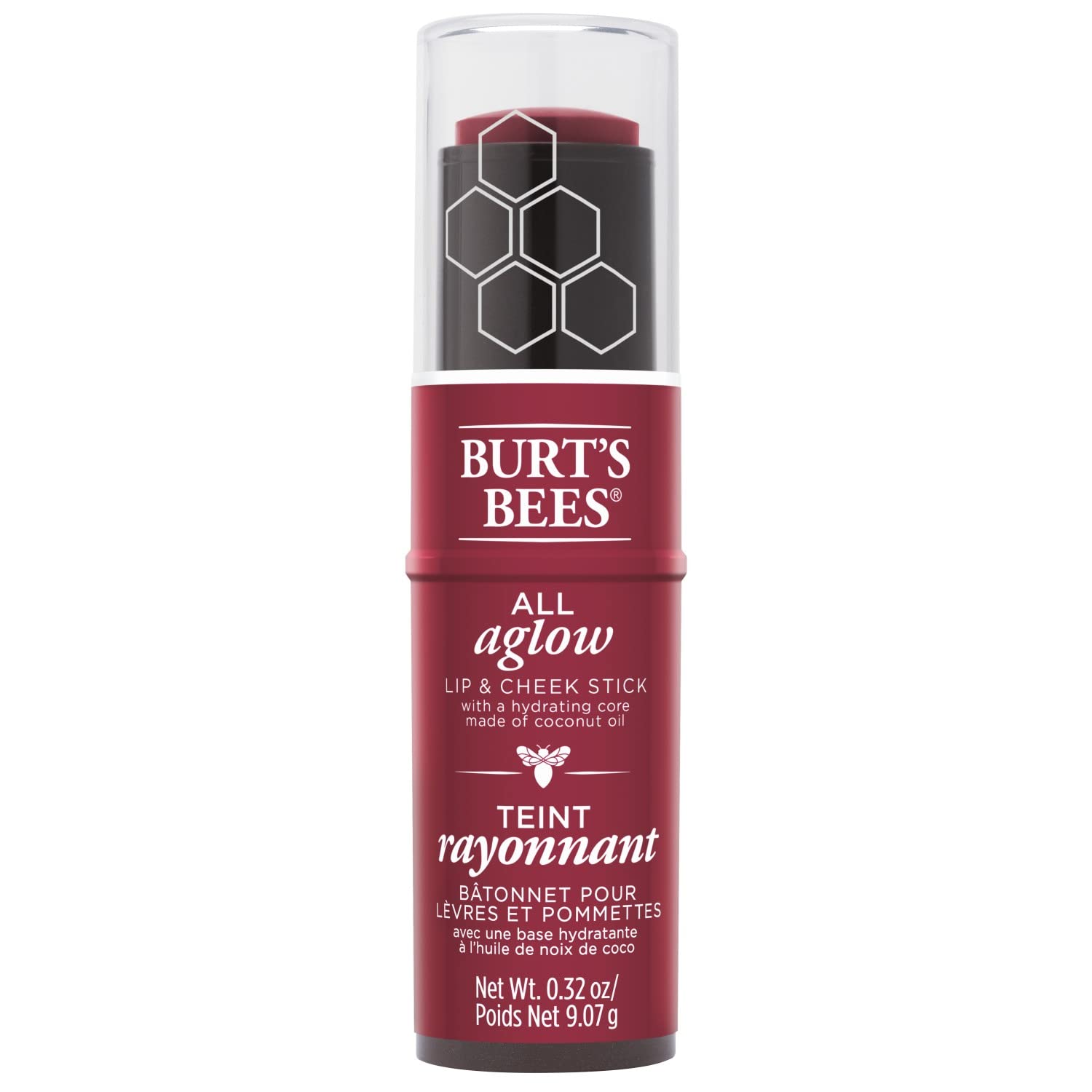 Burts Bees All Aglow Dahlia Dew: emballage élégant et pratique à emporter.
