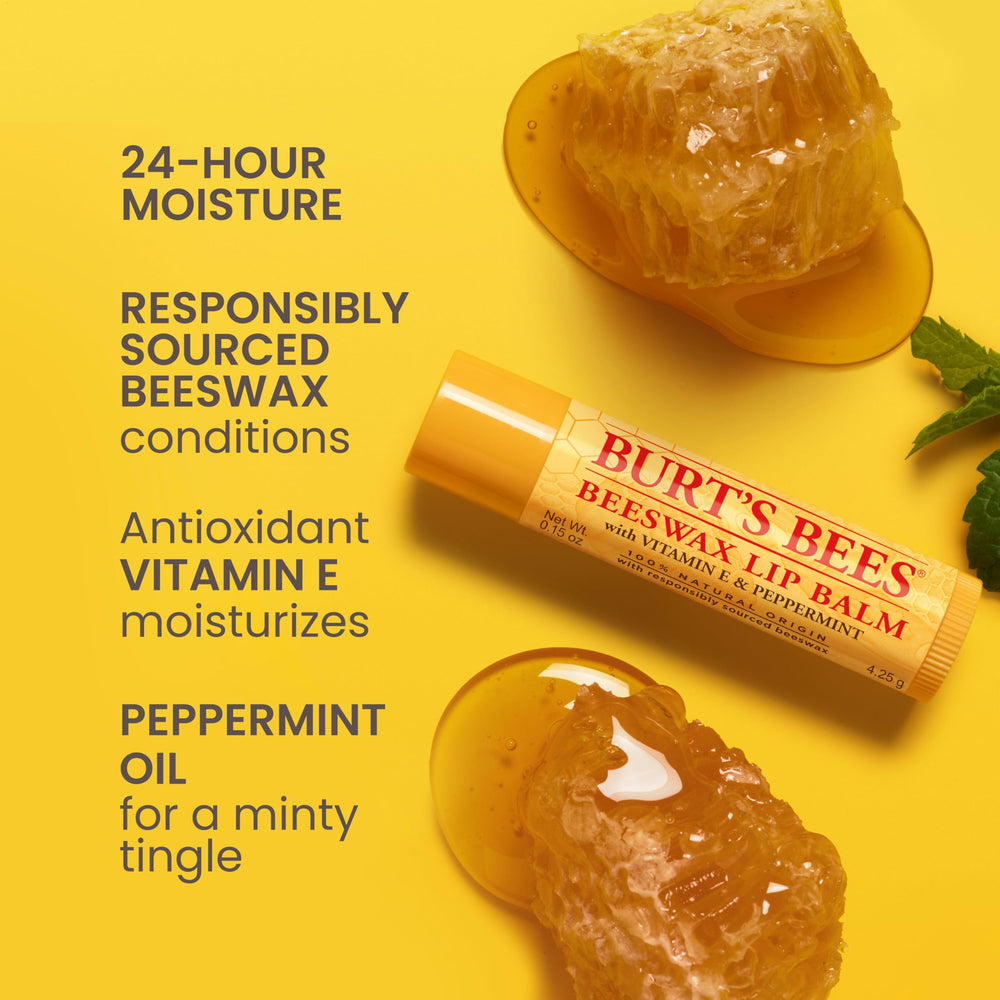 Baume lèvres Vanille Burt's Bees, parfum doux et hydratant.