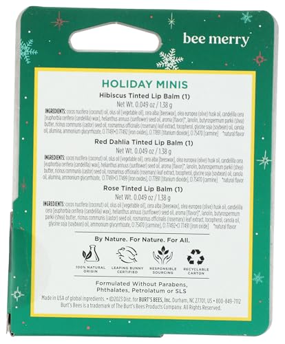 Écrin cadeau Burt's Bees minis, prêt à offrir et à emporter.