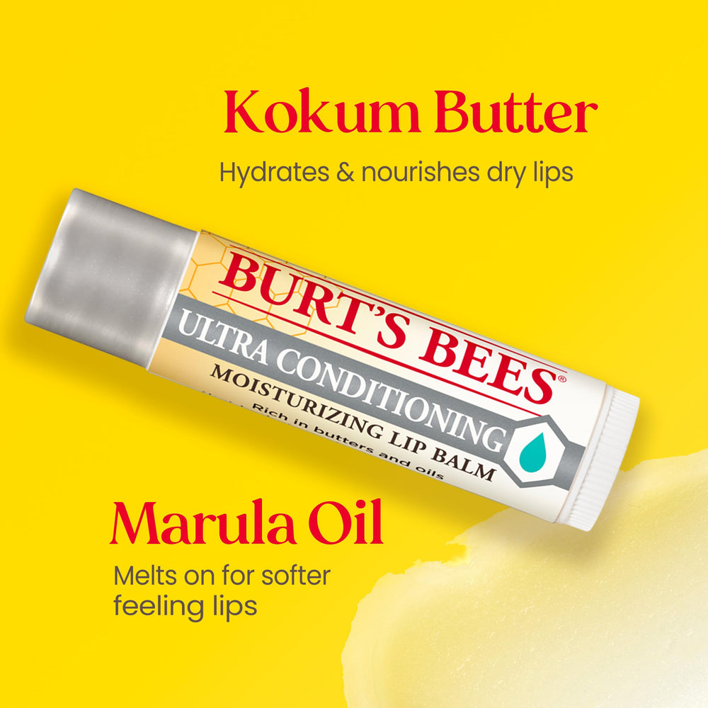 Texture légère Burt's Bees, fini mat discret.