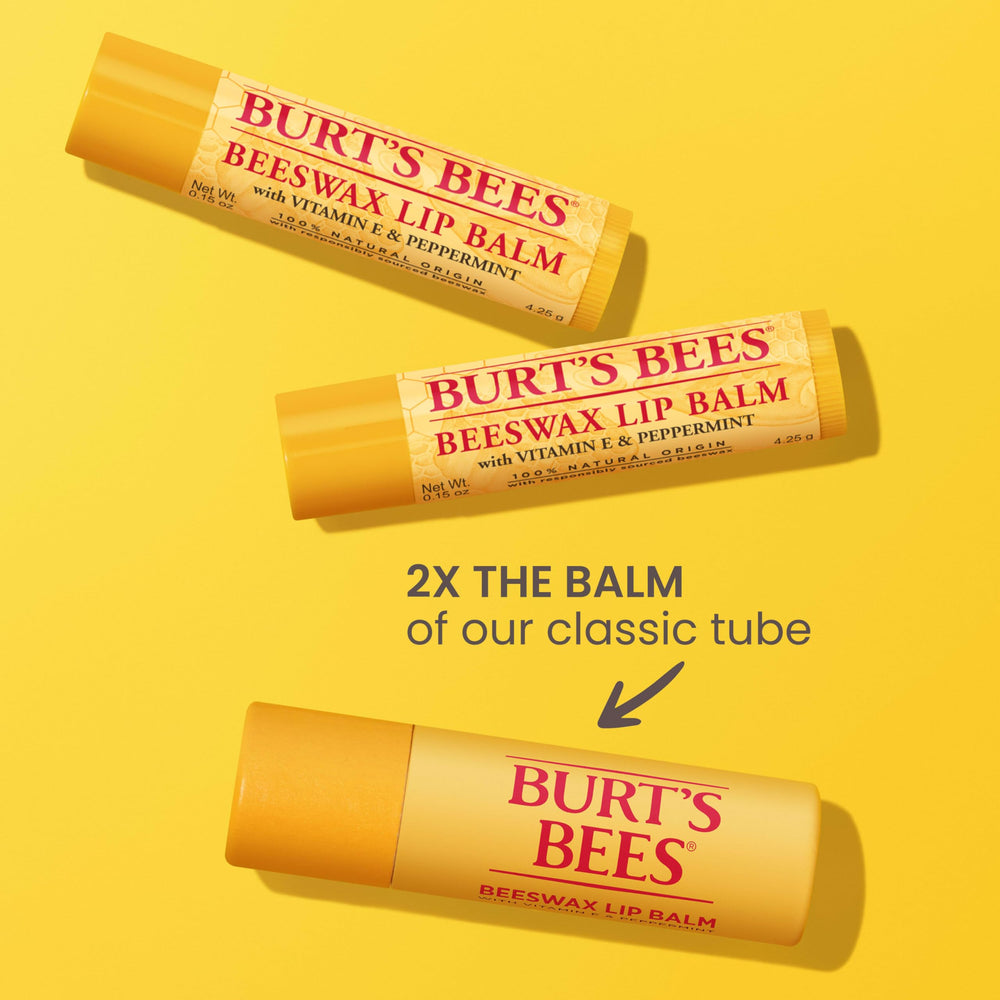 Baume Burt's Bees vanille gousse en tube papier, parfum subtil et hydratation