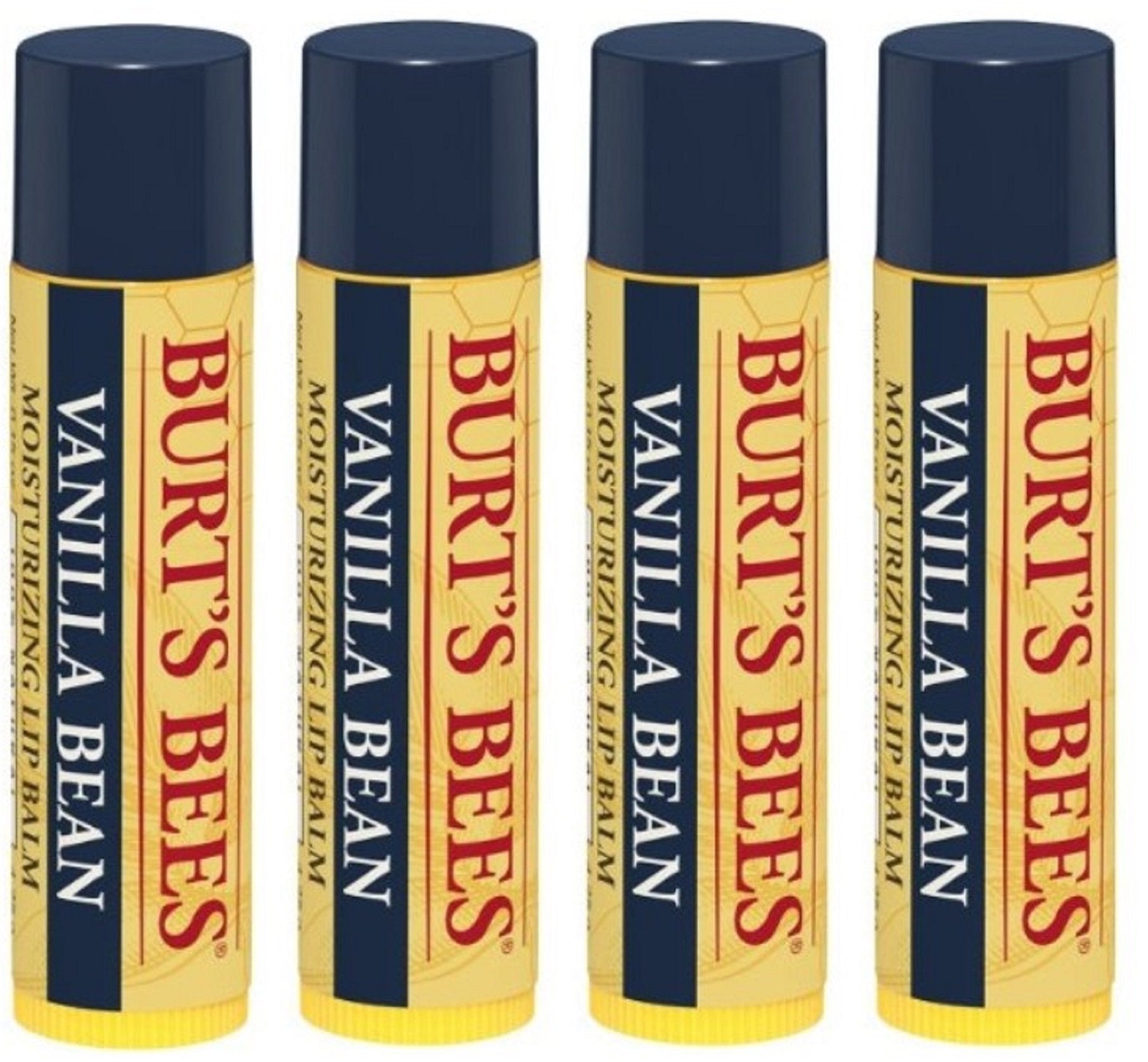 Baume lèvres Burt's Bees Vanille, texture crèmeuse idéale pour lèvres sèches