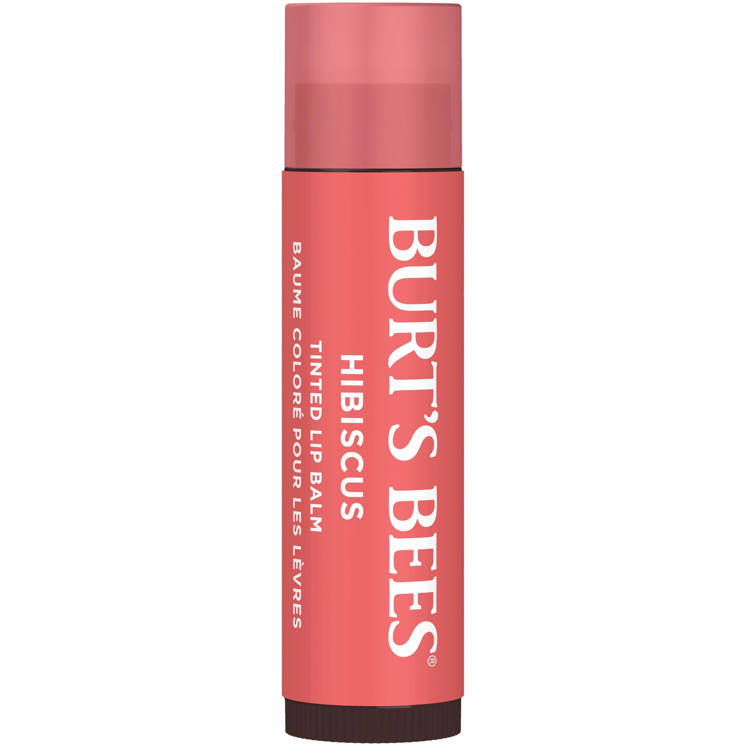 Burt's Bees teinte Hibiscus révèle une couleur naturelle et légère.
