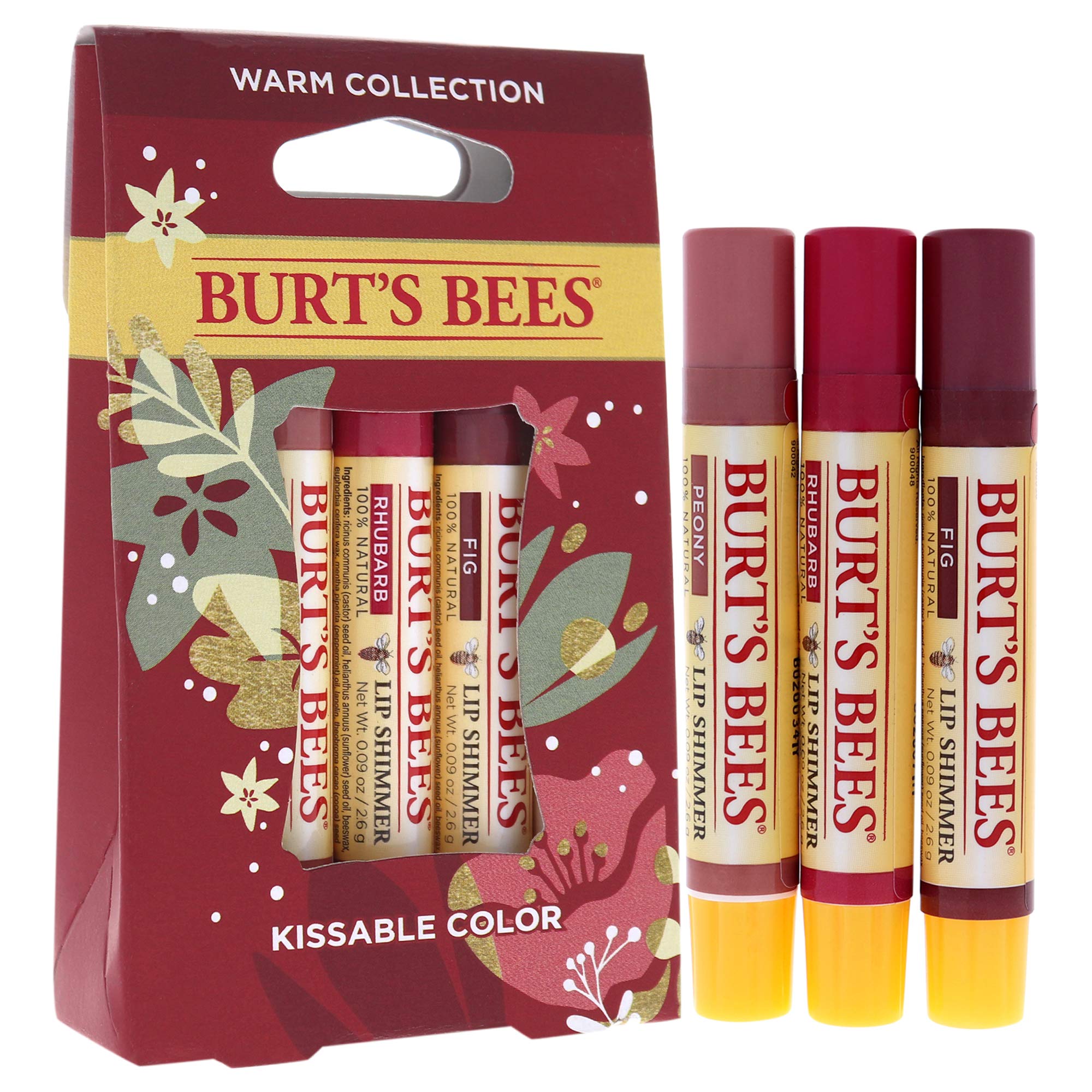 Burts Bees Brillance Lèvres Fig, échantillon : teinte subtile et douceur satinée.
