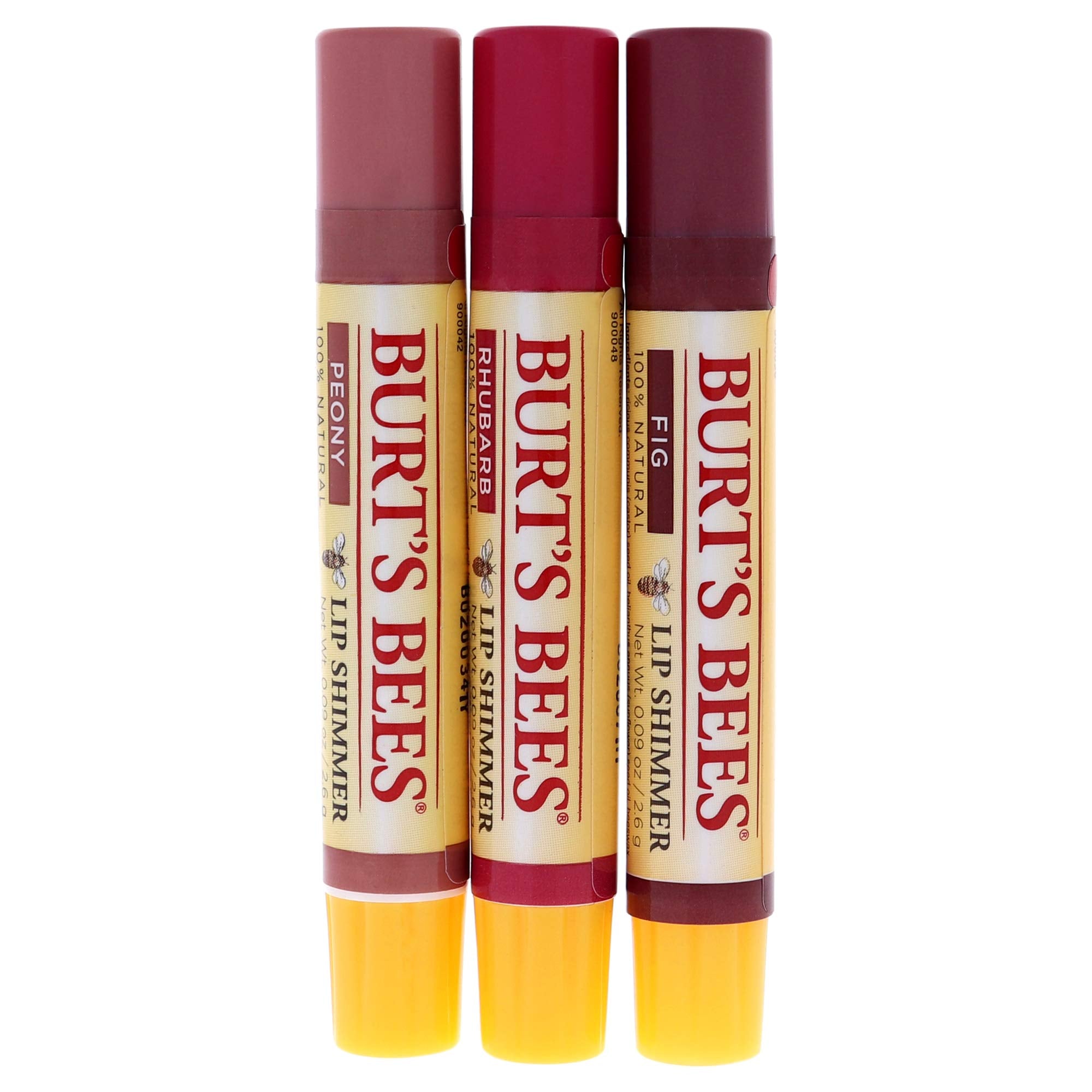 Burts Bees Brillance Lèvres Rhubarb, échantillon : couleur audacieuse et soin nourrissant.