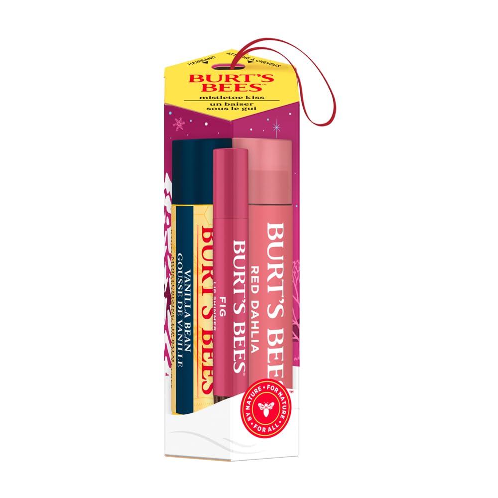 coffret burts-bees cadeau festif rouge prêt à offrir