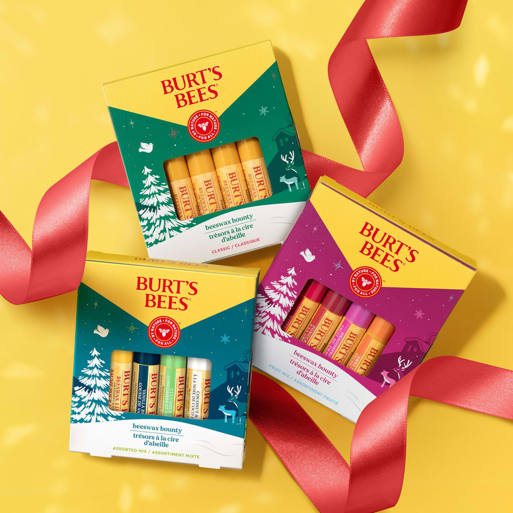 Coffret Burt's Bees compact, idéal pour sac à main.