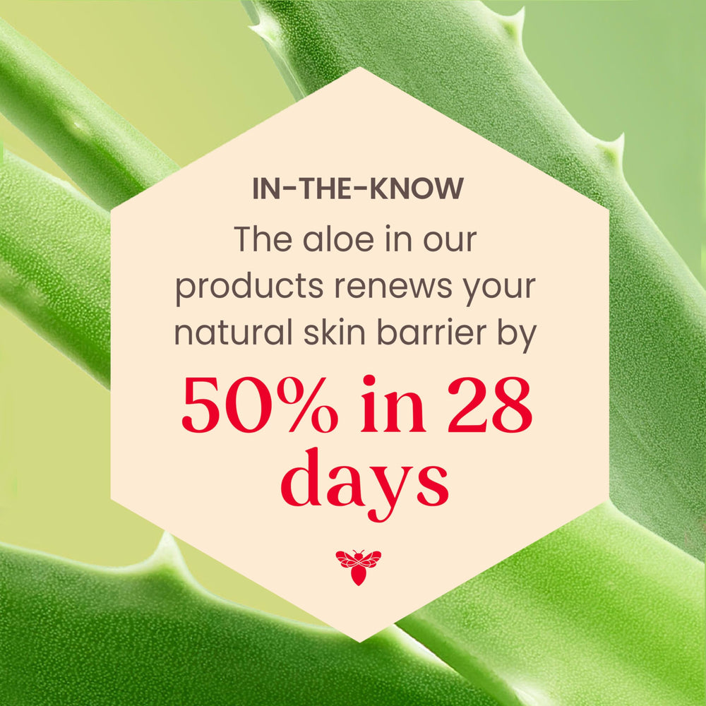 Crème jour Burt's Bees pour peau sensible et hydratée.