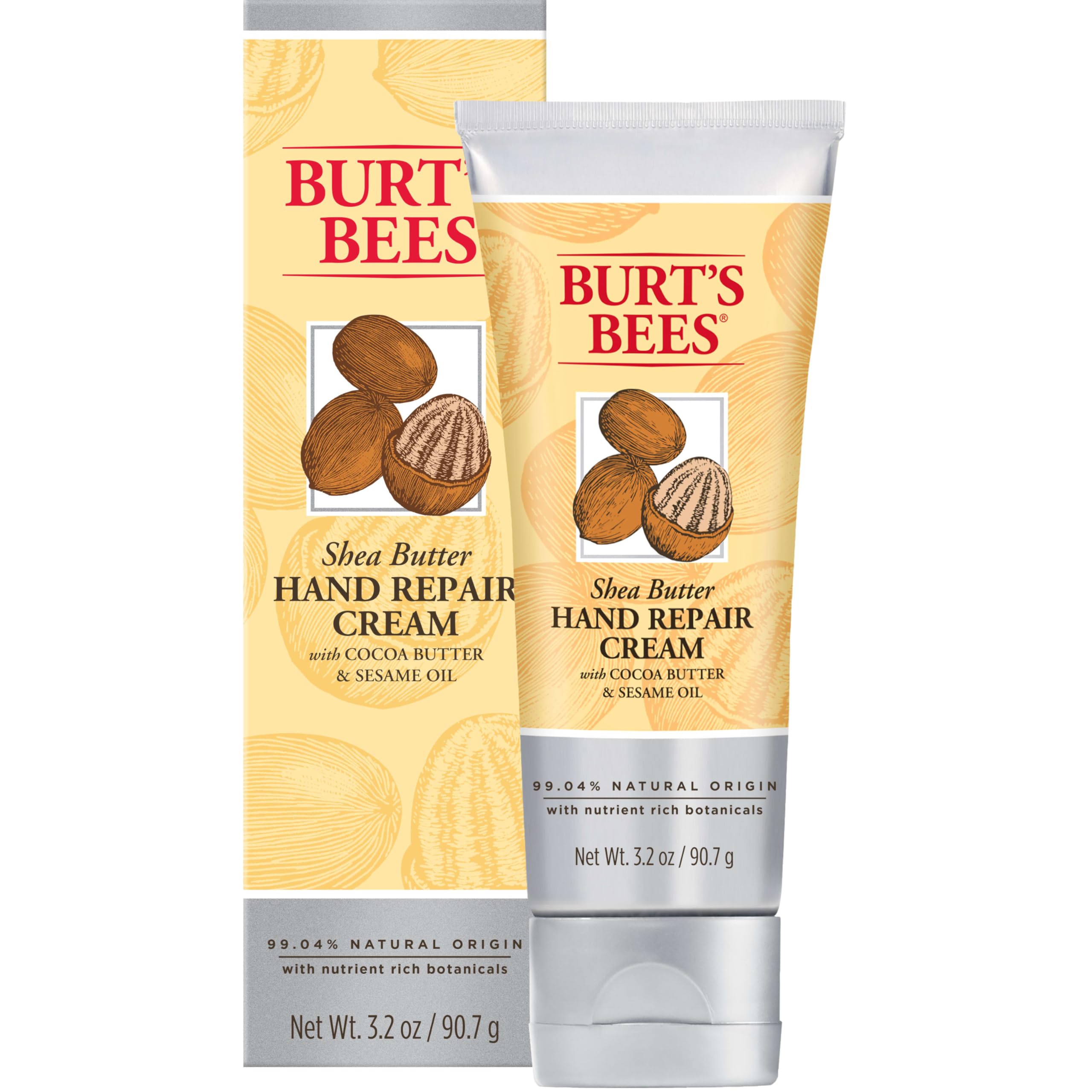 Crème mains Burt's Bees au karité, application facile et hydratante