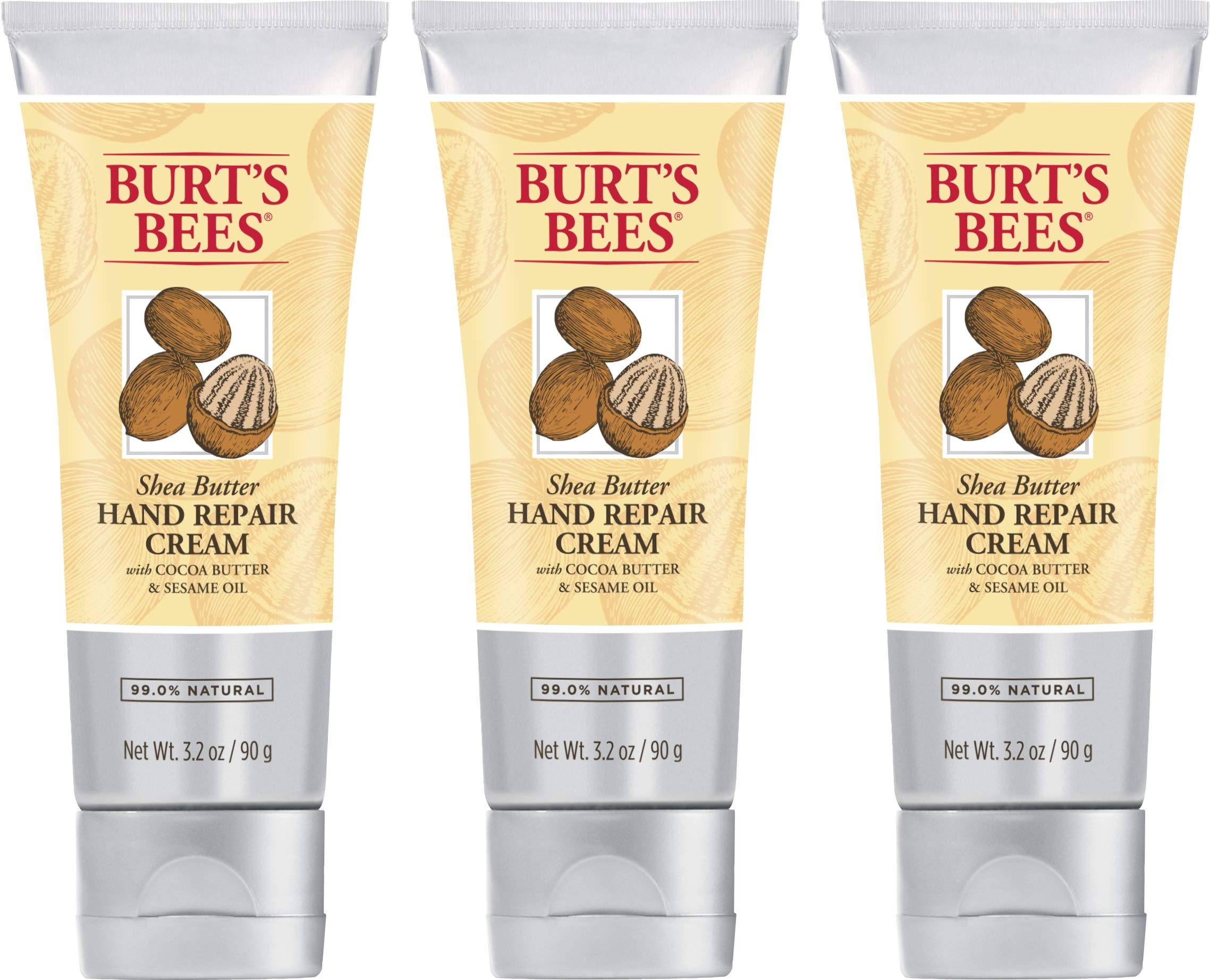 Crème Burt's Bees main au karité, texture riche nourrissante pour des mains douces