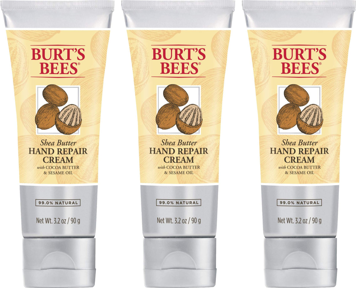 Crème Burt's Bees main au karité, texture riche nourrissante pour des mains douces