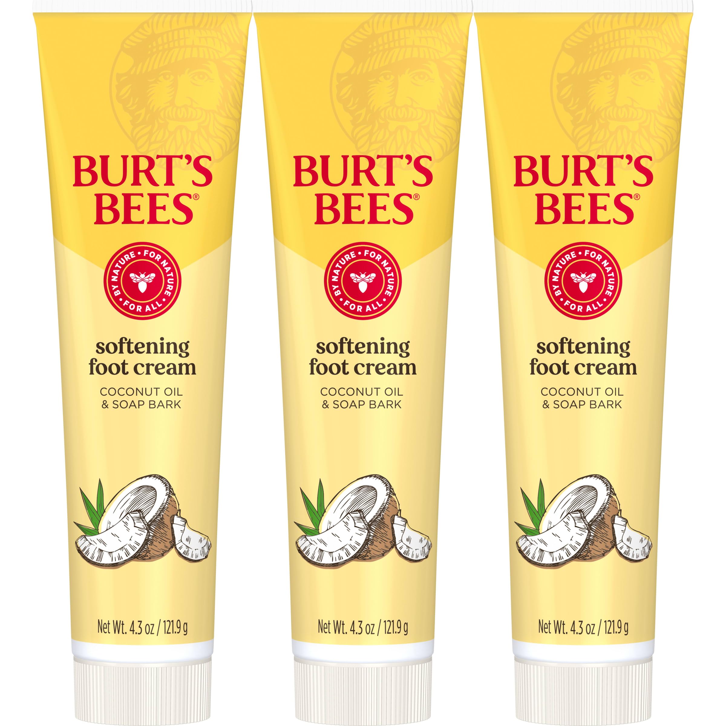 Crème-pieds Burt's Bees: hydratation profonde avec huile de coco et écorce-de-savon.