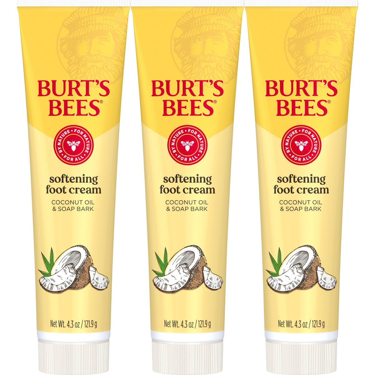 Crème-pieds Burt's Bees: hydratation profonde avec huile de coco et écorce-de-savon.