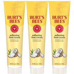 Crème-pieds Burt's Bees: hydratation profonde avec huile de coco et écorce-de-savon.