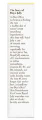 Gelée royale Burt's Bees ingrédient nourrissant utilisé.