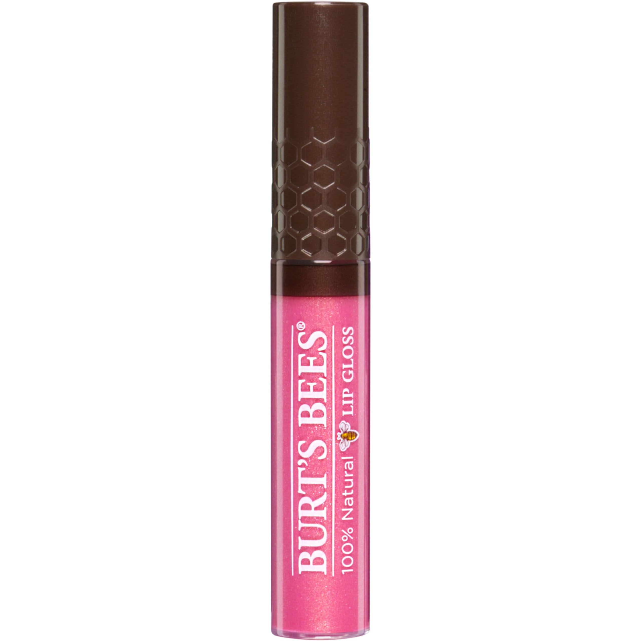 Burt's Bees Lip Gloss nuance rose perlée, éclat rosé durable et look frais.