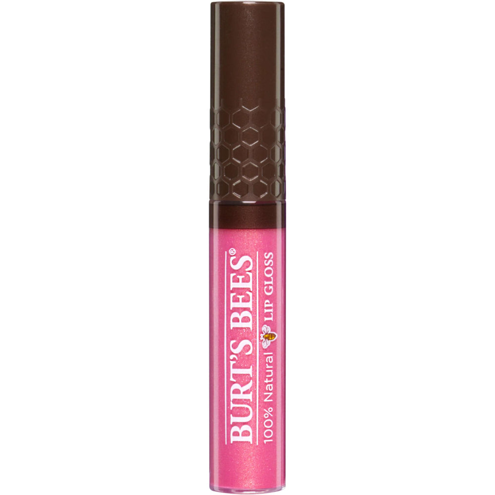 Burt's Bees Lip Gloss nuance rose perlée, éclat rosé durable et look frais.