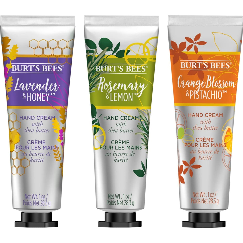 Burts Bees hand cream non-greasy finish that absorbs quickly